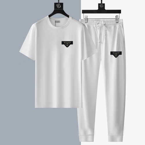 Cheap Prada Tracksuits Short Sleeved For Men #1249644 Replica Wholesale [$64.00 USD] [ITEM#1249644] on Replica Prada Tracksuits