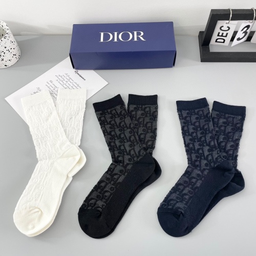 Cheap Christian Dior Socks For Women #1249979 Replica Wholesale [$29.00 USD] [ITEM#1249979] on Replica Christian Dior Socks