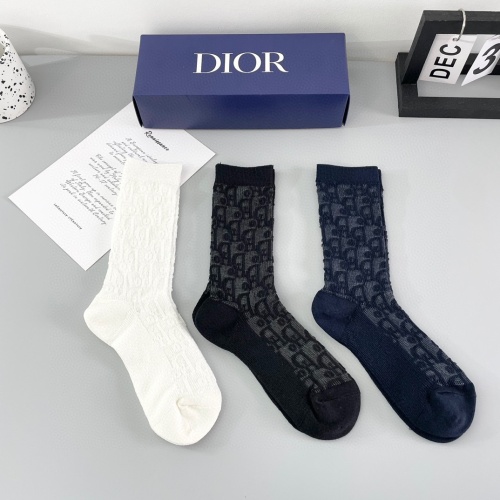 Cheap Christian Dior Socks For Women #1249979 Replica Wholesale [$29.00 USD] [ITEM#1249979] on Replica Christian Dior Socks