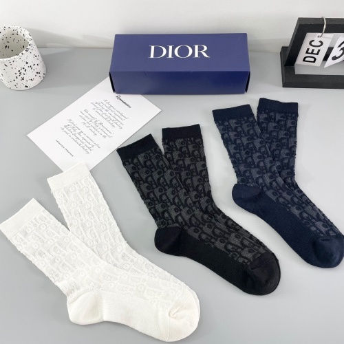 Cheap Christian Dior Socks For Women #1249979 Replica Wholesale [$29.00 USD] [ITEM#1249979] on Replica Christian Dior Socks