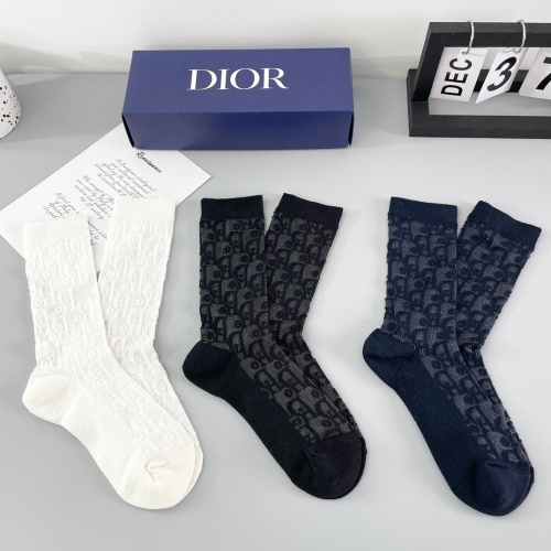 Cheap Christian Dior Socks For Women #1249979 Replica Wholesale [$29.00 USD] [ITEM#1249979] on Replica Christian Dior Socks