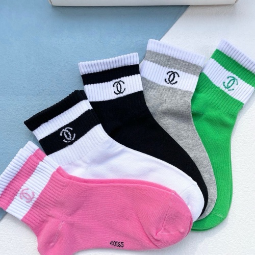 Cheap Chanel Socks #1250018 Replica Wholesale [$25.00 USD] [ITEM#1250018] on Replica Chanel Socks