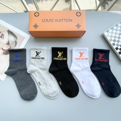 Cheap Louis Vuitton LV Socks #1250079 Replica Wholesale [$27.00 USD] [ITEM#1250079] on Replica Louis Vuitton LV Socks