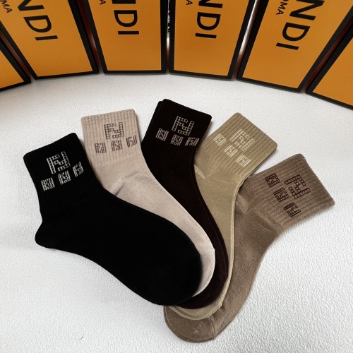 Cheap Fendi Socks #1250324 Replica Wholesale [$27.00 USD] [ITEM#1250324] on Replica Fendi Socks