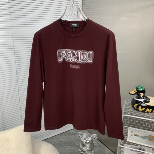 Cheap Fendi T-Shirts Long Sleeved For Men #1250714 Replica Wholesale [$48.00 USD] [ITEM#1250714] on Replica Fendi T-Shirts