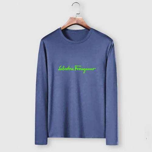 Cheap Salvatore Ferragamo T-Shirts Long Sleeved For Men #1250787 Replica Wholesale [$29.00 USD] [ITEM#1250787] on Replica Salvatore Ferragamo T-Shirts