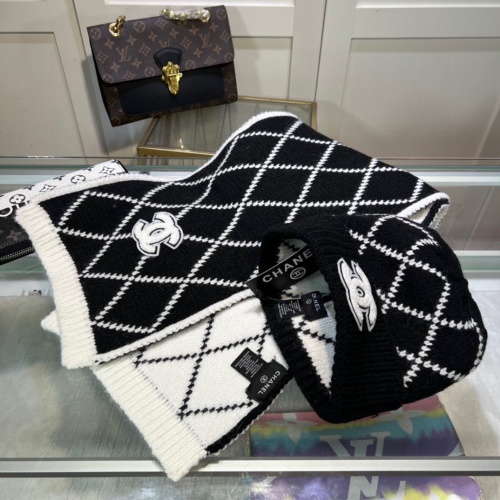 Cheap Chanel Caps #1250862 Replica Wholesale [$48.00 USD] [ITEM#1250862] on Replica Chanel Hat and Scarf and Glove Set