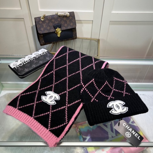 Cheap Chanel Caps #1250863 Replica Wholesale [$48.00 USD] [ITEM#1250863] on Replica Chanel Hat and Scarf and Glove Set