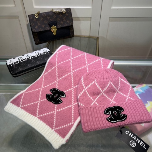 Cheap Chanel Caps #1250864 Replica Wholesale [$48.00 USD] [ITEM#1250864] on Replica Chanel Hat and Scarf and Glove Set