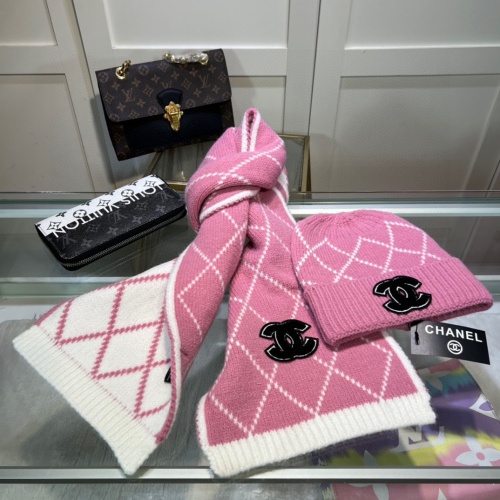 Cheap Chanel Caps #1250864 Replica Wholesale [$48.00 USD] [ITEM#1250864] on Replica Chanel Hat and Scarf and Glove Set