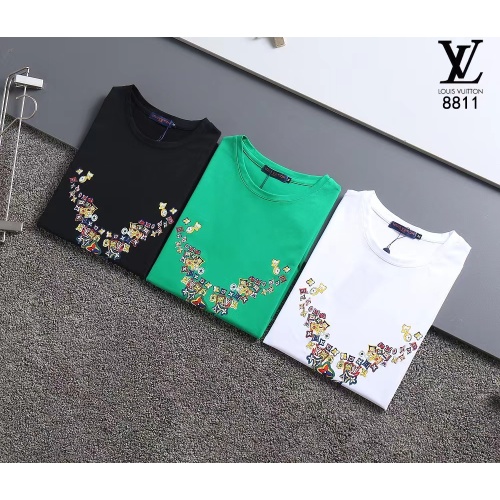 Cheap Louis Vuitton LV T-Shirts Short Sleeved For Men #1250915 Replica Wholesale [$29.00 USD] [ITEM#1250915] on Replica Louis Vuitton LV T-Shirts