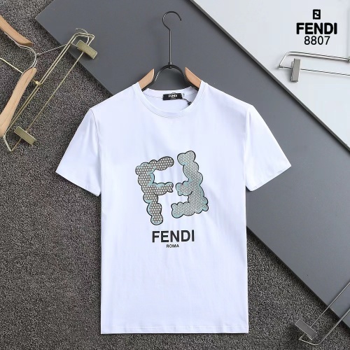 Cheap Fendi T-Shirts Short Sleeved For Men #1250925 Replica Wholesale [$29.00 USD] [ITEM#1250925] on Replica Fendi T-Shirts