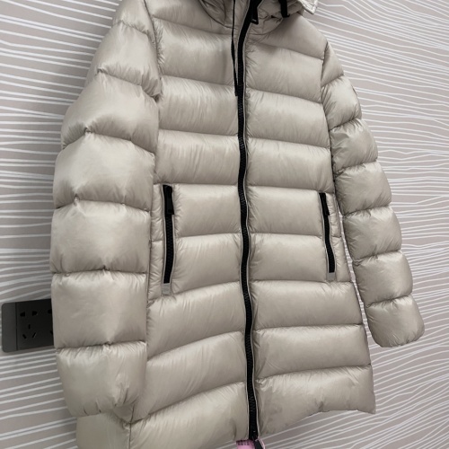 Cheap Moncler Down Feather Coat Long Sleeved For Women #1250940 Replica Wholesale [$251.24 USD] [ITEM#1250940] on Replica Moncler Down Feather Coat