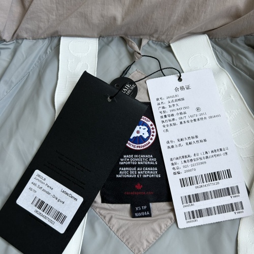 Cheap Canada Goose Down Feather Coat Long Sleeved For Women #1251014 Replica Wholesale [$240.00 USD] [ITEM#1251014] on Replica Canada Goose Down Feather Coat