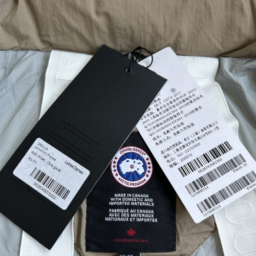 Cheap Canada Goose Down Feather Coat Long Sleeved For Women #1251015 Replica Wholesale [$240.00 USD] [ITEM#1251015] on Replica Canada Goose Down Feather Coat