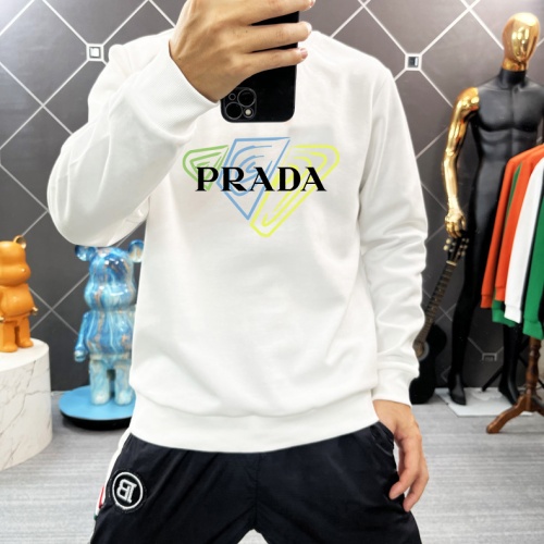 Cheap Prada Hoodies Long Sleeved For Men #1251099 Replica Wholesale [$45.00 USD] [ITEM#1251099] on Replica Prada Hoodies