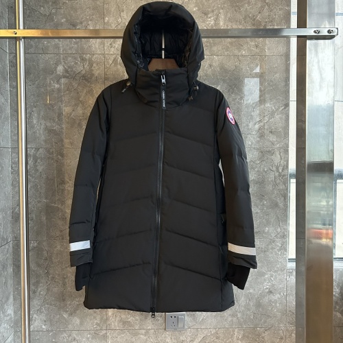 Cheap Canada Goose Down Feather Coat Long Sleeved For Women #1251122 Replica Wholesale [$180.00 USD] [ITEM#1251122] on Replica Canada Goose Down Feather Coat