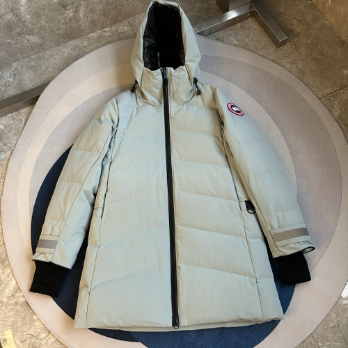 Cheap Canada Goose Down Feather Coat Long Sleeved For Women #1251126 Replica Wholesale [$180.00 USD] [ITEM#1251126] on Replica Canada Goose Down Feather Coat