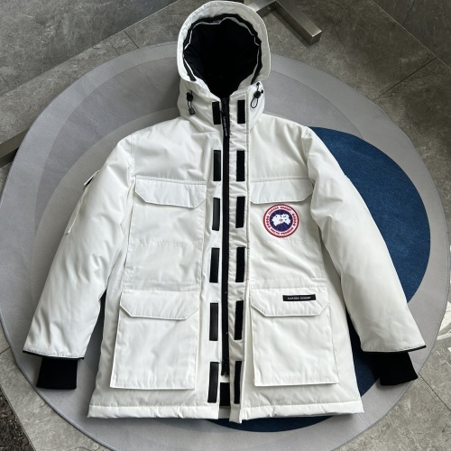 Cheap Canada Goose Down Feather Coat Long Sleeved For Men #1251160 Replica Wholesale [$205.00 USD] [ITEM#1251160] on Replica Canada Goose Down Feather Coat