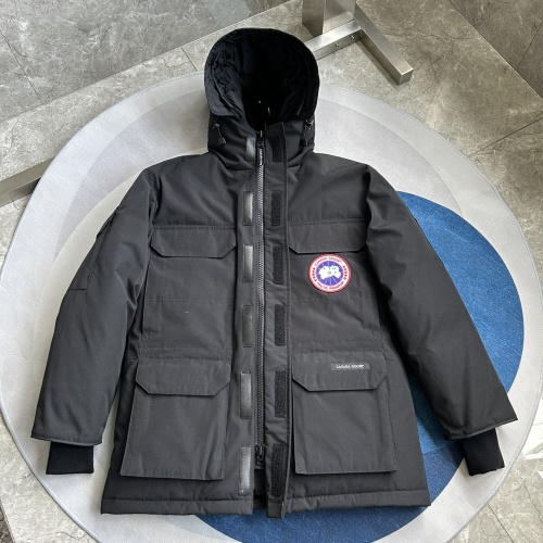 Cheap Canada Goose Down Feather Coat Long Sleeved For Men #1251172 Replica Wholesale [$205.00 USD] [ITEM#1251172] on Replica Canada Goose Down Feather Coat