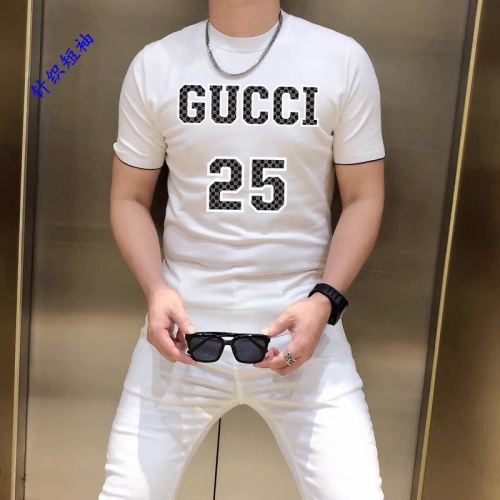 Cheap Gucci T-Shirts Short Sleeved For Men #1251232 Replica Wholesale [$45.00 USD] [ITEM#1251232] on Replica Gucci T-Shirts