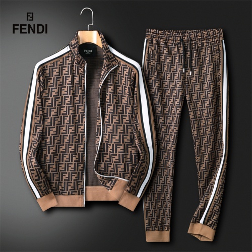 Cheap Fendi Tracksuits Long Sleeved For Men #1251244 Replica Wholesale [$85.00 USD] [ITEM#1251244] on Replica Fendi Tracksuits