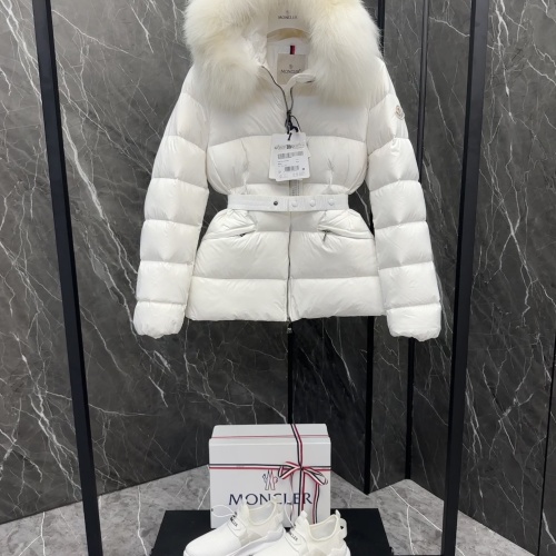 Cheap Moncler Down Feather Coat Long Sleeved For Women #1251263 Replica Wholesale [$34.00 USD] [ITEM#1251263] on Replica Moncler Down Feather Coat