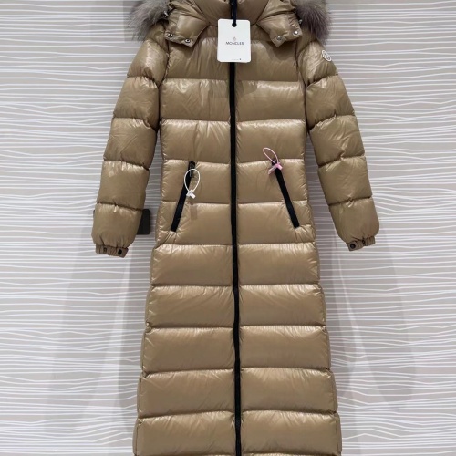 Cheap Moncler Down Feather Coat Long Sleeved For Women #1251270 Replica Wholesale [$317.36 USD] [ITEM#1251270] on Replica Moncler Down Feather Coat