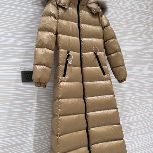 Cheap Moncler Down Feather Coat Long Sleeved For Women #1251270 Replica Wholesale [$317.36 USD] [ITEM#1251270] on Replica Moncler Down Feather Coat