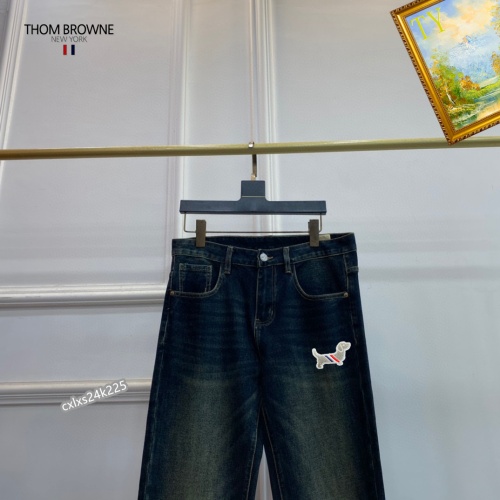 Cheap Thom Browne TB Jeans For Men #1251280 Replica Wholesale [$48.00 USD] [ITEM#1251280] on Replica Thom Browne TB Jeans