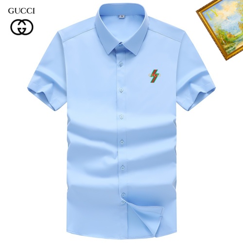 Cheap Gucci Shirts Short Sleeved For Unisex #1251357 Replica Wholesale [$38.00 USD] [ITEM#1251357] on Replica Gucci Shirts