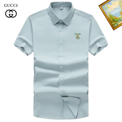 Cheap Gucci Shirts Short Sleeved For Unisex #1251361 Replica Wholesale [$38.00 USD] [ITEM#1251361] on Replica Gucci Shirts