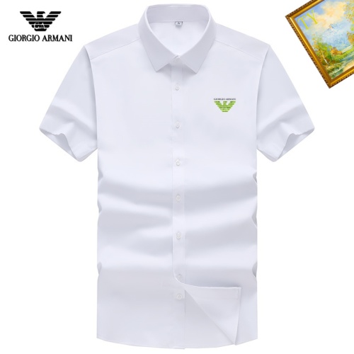 Cheap Armani Shirts Short Sleeved For Unisex #1251375 Replica Wholesale [$38.00 USD] [ITEM#1251375] on Replica Armani Shirts