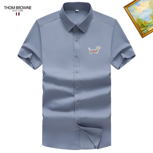 Cheap Thom Browne TB Shirts Short Sleeved For Unisex #1251400 Replica Wholesale [$38.00 USD] [ITEM#1251400] on Replica Thom Browne TB Shirts