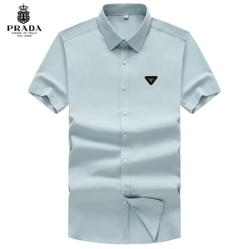 Cheap Prada Shirts Short Sleeved For Unisex #1251413 Replica Wholesale [$38.00 USD] [ITEM#1251413] on Replica Prada Shirts