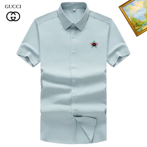 Cheap Gucci Shirts Short Sleeved For Unisex #1251423 Replica Wholesale [$38.00 USD] [ITEM#1251423] on Replica Gucci Shirts