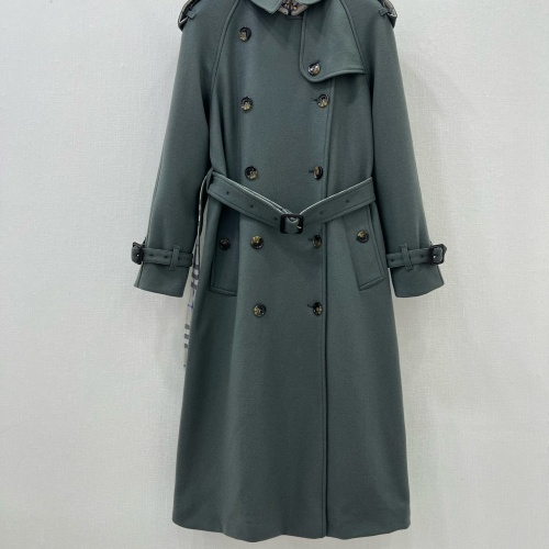 Cheap Burberry Trench Coat Long Sleeved For Women #1251440 Replica Wholesale [$225.00 USD] [ITEM#1251440] on Replica Burberry Trench Coat