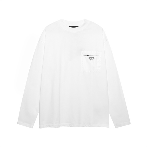 Cheap Prada T-Shirts Long Sleeved For Unisex #1251483 Replica Wholesale [$56.00 USD] [ITEM#1251483] on Replica Prada T-Shirts