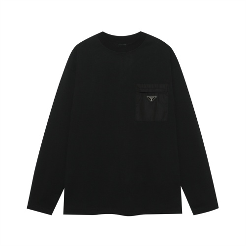 Cheap Prada T-Shirts Long Sleeved For Unisex #1251484 Replica Wholesale [$56.00 USD] [ITEM#1251484] on Replica Prada T-Shirts