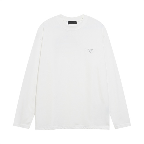 Cheap Prada T-Shirts Long Sleeved For Unisex #1251485 Replica Wholesale [$56.00 USD] [ITEM#1251485] on Replica Prada T-Shirts