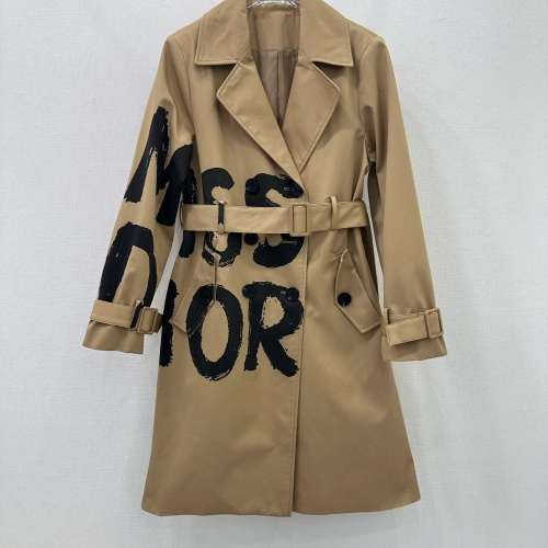 Cheap Christian Dior Coat Long Sleeved For Women #1251492 Replica Wholesale [$108.00 USD] [ITEM#1251492] on Replica Christian Dior Coat