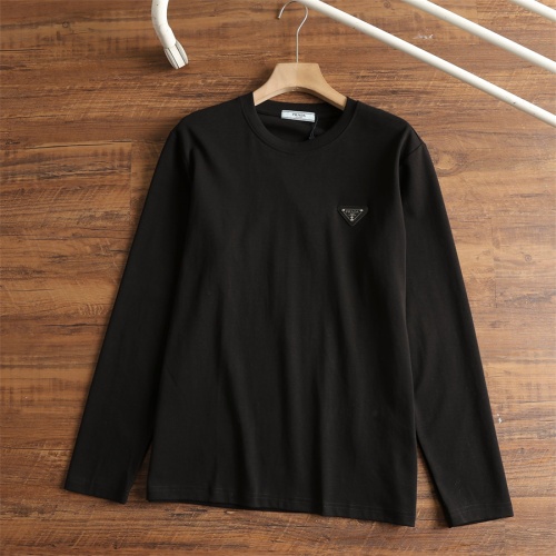 Cheap Prada T-Shirts Long Sleeved For Men #1251496 Replica Wholesale [$40.00 USD] [ITEM#1251496] on Replica Prada T-Shirts