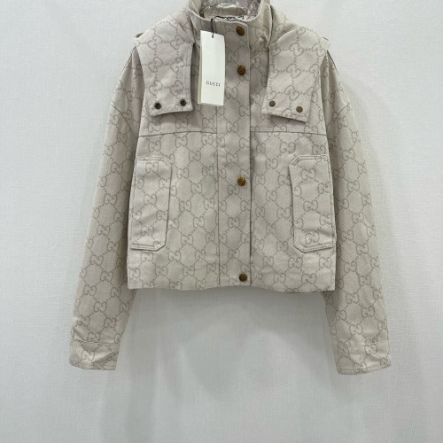 Cheap Gucci Jackets Long Sleeved For Women #1251554 Replica Wholesale [$118.00 USD] [ITEM#1251554] on Replica Gucci Jackets