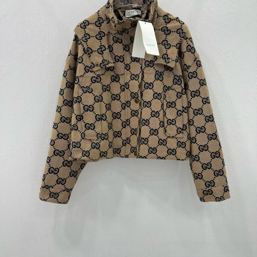 Cheap Gucci Jackets Long Sleeved For Women #1251556 Replica Wholesale [$118.00 USD] [ITEM#1251556] on Replica Gucci Jackets