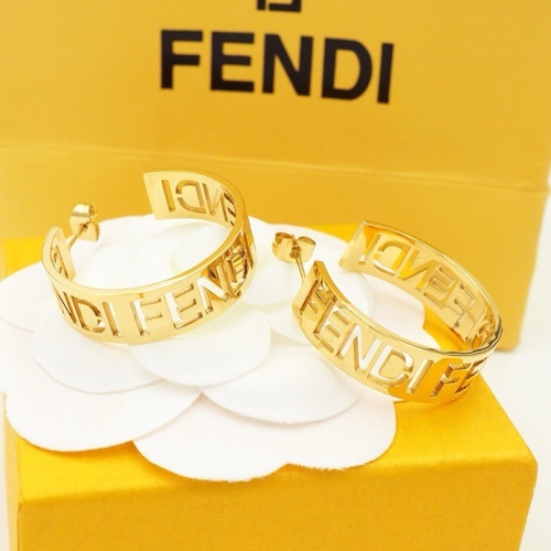 Cheap Fendi Earrings For Women #1251619 Replica Wholesale [$32.00 USD] [ITEM#1251619] on Replica Fendi Earrings