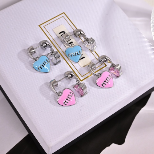 Cheap MIU MIU Earrings For Women #1252021 Replica Wholesale [$29.00 USD] [ITEM#1252021] on Replica MIU MIU Earrings