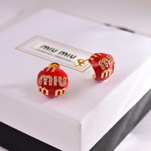 Cheap MIU MIU Earrings For Women #1252025 Replica Wholesale [$27.00 USD] [ITEM#1252025] on Replica MIU MIU Earrings