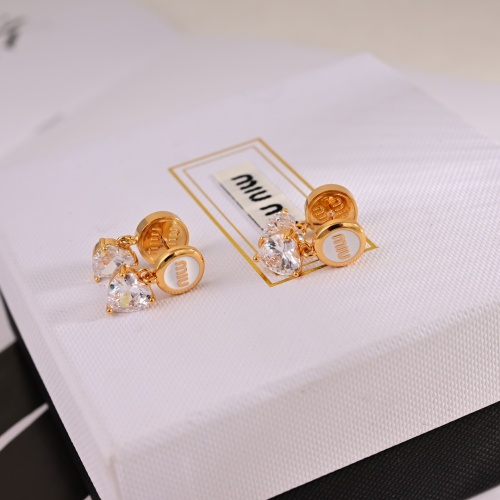 Cheap MIU MIU Earrings For Women #1252030 Replica Wholesale [$29.00 USD] [ITEM#1252030] on Replica MIU MIU Earrings