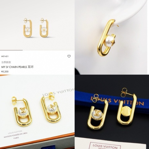 Cheap Louis Vuitton Earrings For Women #1252211 Replica Wholesale [$27.00 USD] [ITEM#1252211] on Replica Louis Vuitton Earrings