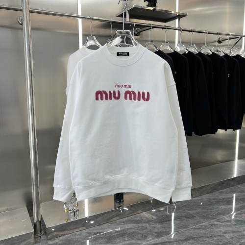 Cheap MIU MIU Hoodies Long Sleeved For Unisex #1252233 Replica Wholesale [$52.00 USD] [ITEM#1252233] on Replica MIU MIU Hoodies